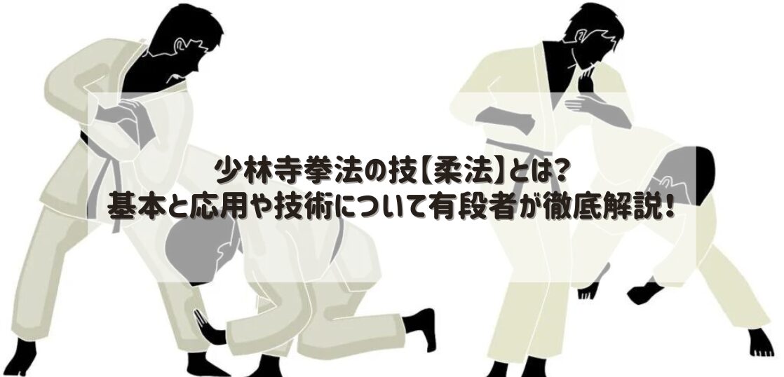 少林寺拳法の技【柔法】とは？基本と応用や技術について有段者が徹底