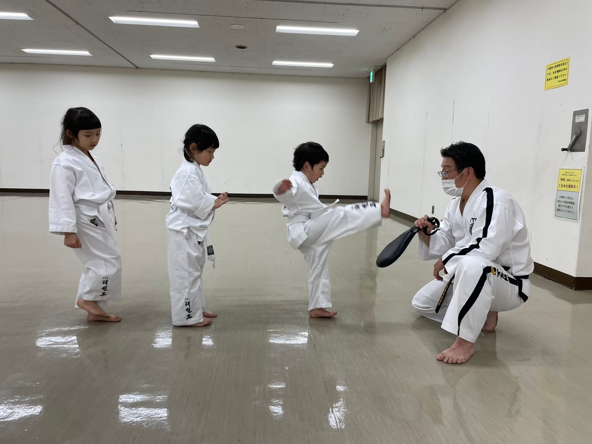 テコンドー埼玉朝霞道場の稽古