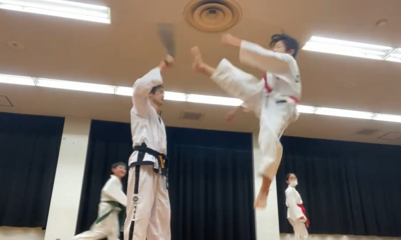 テコンドー埼玉越谷道場の稽古