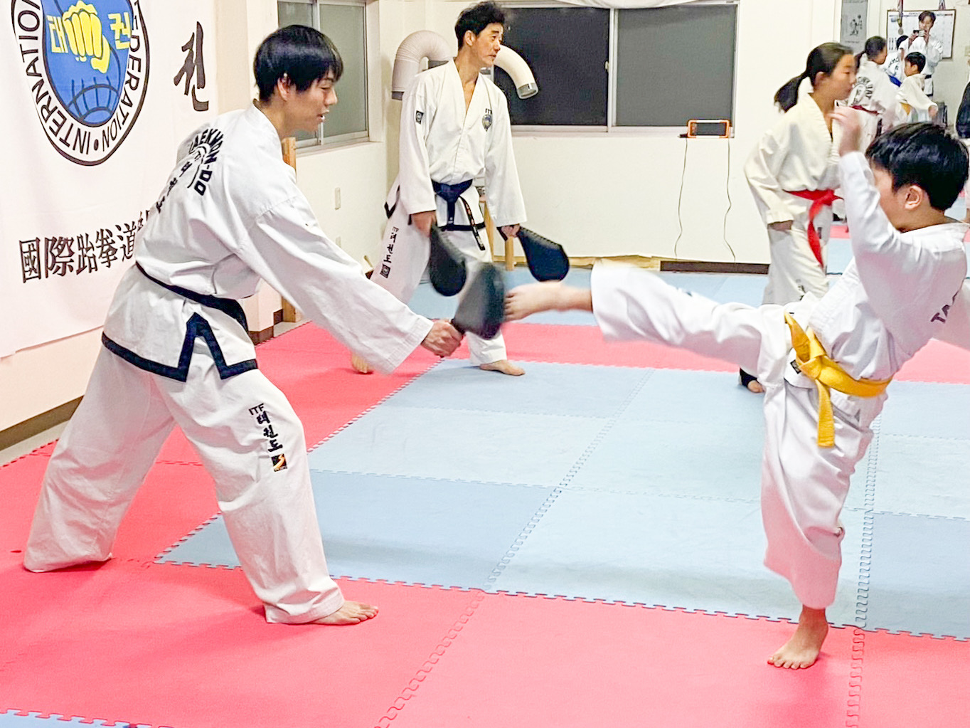 テコンドー群馬高崎道場の稽古